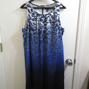 Dana Buchman blue shift dress
